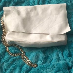 La Pour Victoria Shoulder bag White leather Euc